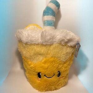 Squishable Comfort Food LEMONADE NEW  13" Plush Stuffed YELLOW Toy NWT